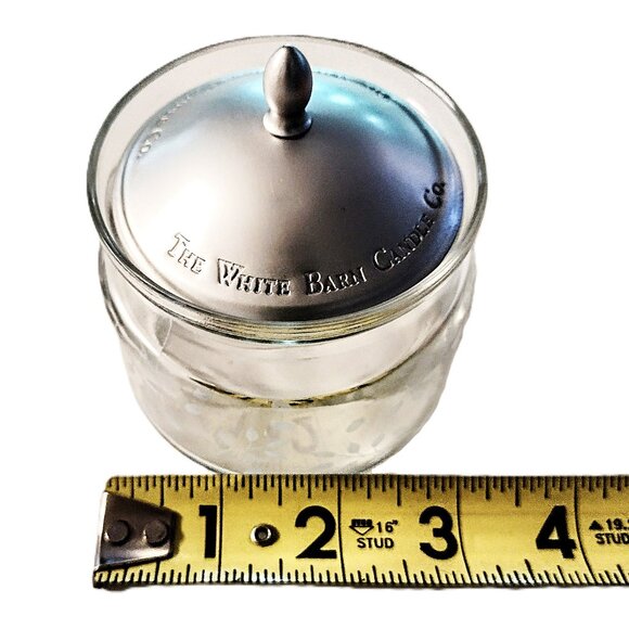 The White Barn Candle Co Glass Jar, Frosted Oak Design, Lid/Seal, 4.5 Oz Vintage - Picture 8 of 13